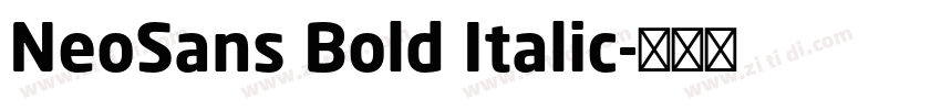 NeoSans Bold Italic字体转换